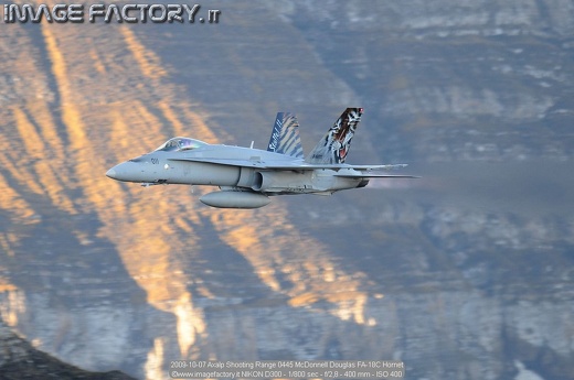 2009-10-07 Axalp Shooting Range 0445 McDonnell Douglas FA-18C Hornet